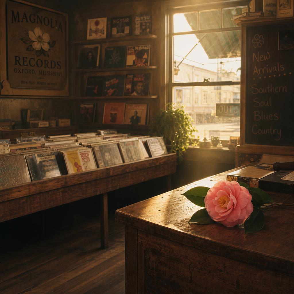 Vintage record shop